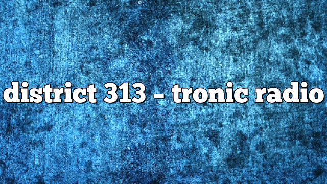 district 313 – Tronic Radio